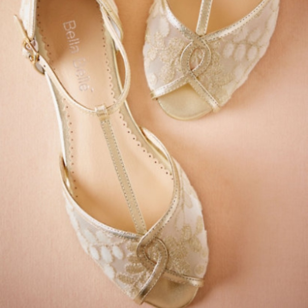 BHLDN T-Strap Flats